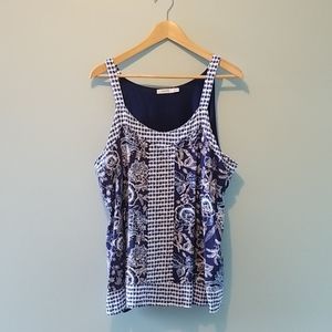 Ricki's Cobalt, Navy and White Tank